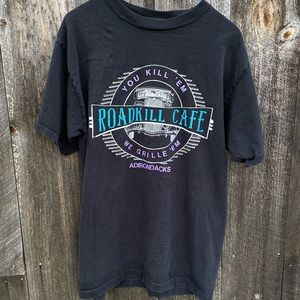 VTG FUNNY! Roadkill Cafe Adirondacks tee